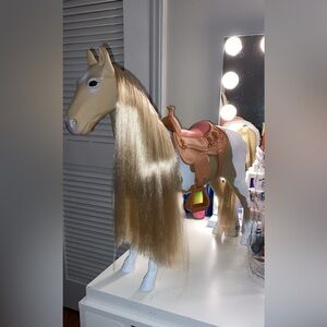 Our Generation Horse with Saddle and Long Mane